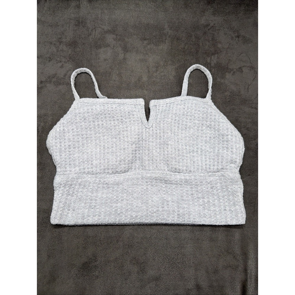 Gilly Hicks Heather Gray Soft Waffle Bralette Size Small